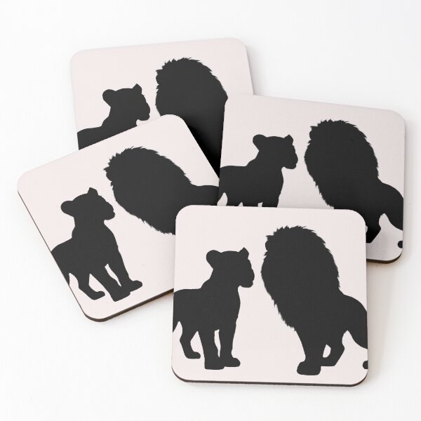 Item preview, Lion and Lioness Silhouette | Minimalist Wildlife Design designed and sold by SmikiM.