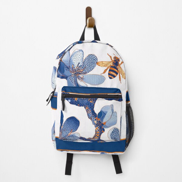 Item preview, Blue Cherry Blossoms with Bee designed and sold by AquariusCr8iv.