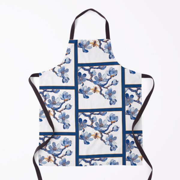 Item preview, Blue Cherry Blossoms with Bee designed and sold by AquariusCr8iv.
