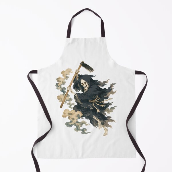 Item preview, Grim Reaper with Scythe — Dark Japanese Ink Art Tee designed and sold by medicalkinoko.