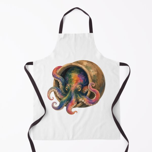 Item preview, Octopus in a Pot — Cozy Sea Creature Watercolor Art Tee designed and sold by medicalkinoko.