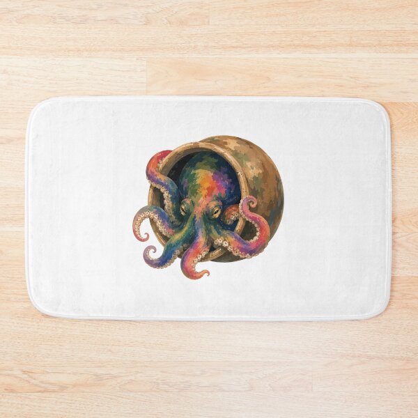 Item preview, Octopus in a Pot — Cozy Sea Creature Watercolor Art Tee designed and sold by medicalkinoko.