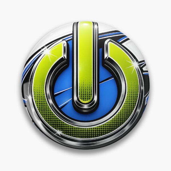 Item preview, swoosh power button logo designed and sold by ParkersForge.