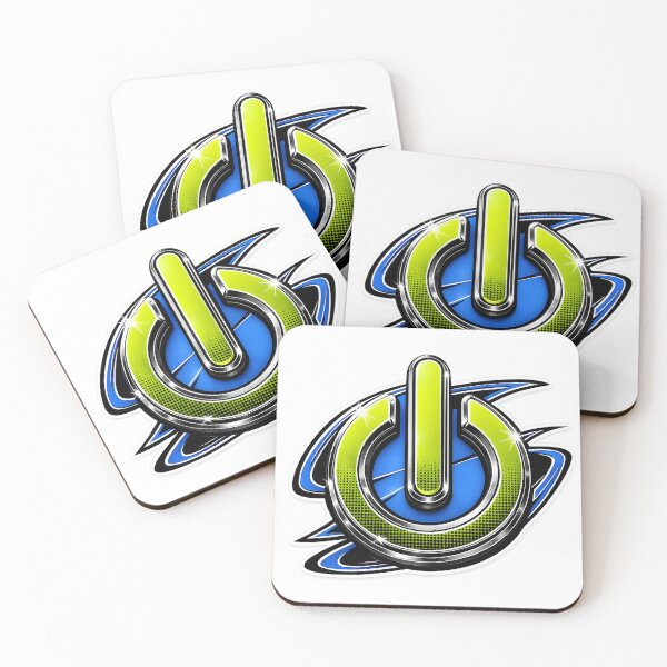 Item preview, swoosh power button logo designed and sold by ParkersForge.