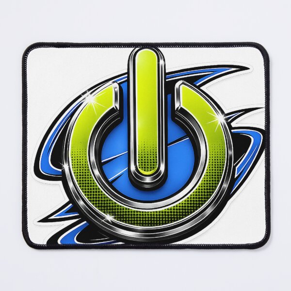 Item preview, swoosh power button logo designed and sold by ParkersForge.