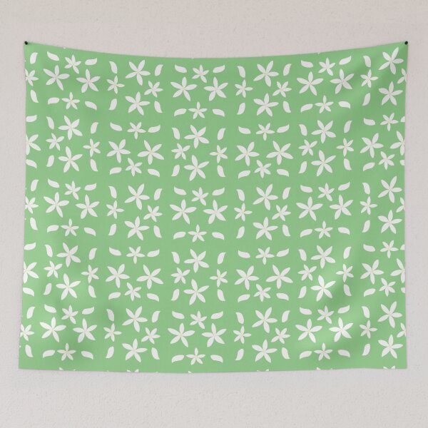 Item preview, White flower pattern designed and sold by DigiFloralArts.