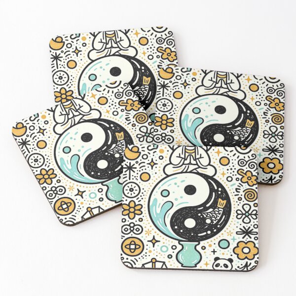 Item preview, Cute Buddha Yin Yang Balance Meditation Spiritual Zen Design designed and sold by Mystic & Celestial Art.