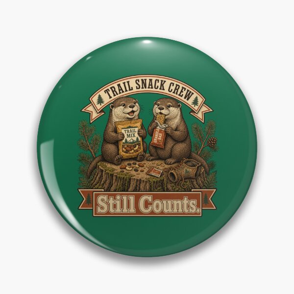 Item preview, Trail Snack Crew Still Counts Funny Otter Hiking  designed and sold by freshwear design.