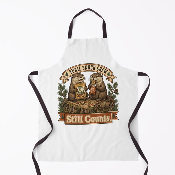 Item preview, Trail Snack Crew Still Counts Funny Otter Hiking designed and sold by freshwear design.