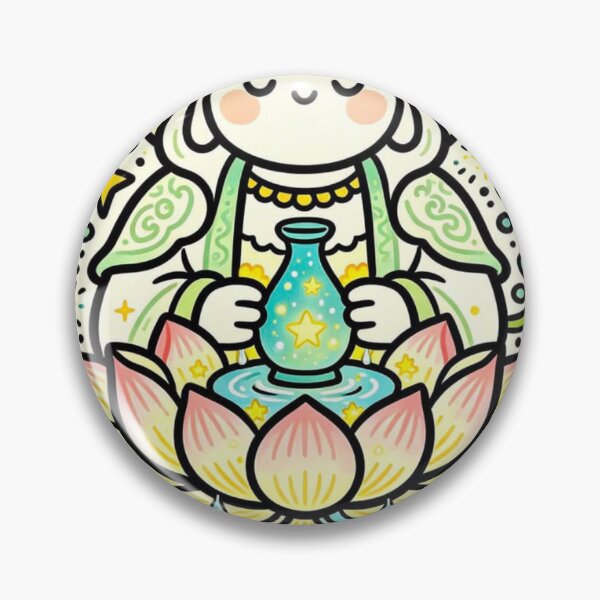 Item preview, Mystical Lotus Goddess Healing Water Energy Spiritual Art designed and sold by Mystic & Celestial Art.
