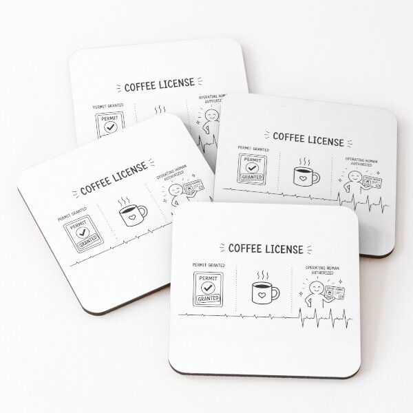 Item preview, ❤️ HEARTBEAT COLLECITON ❤️ - COFFEE ☕ - Coffee License designed and sold by WheelieGdArt.
