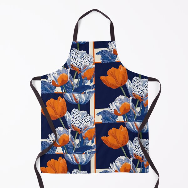 Item preview, Bold Navy Orange Tulip Bouquet designed and sold by AquariusCr8iv.