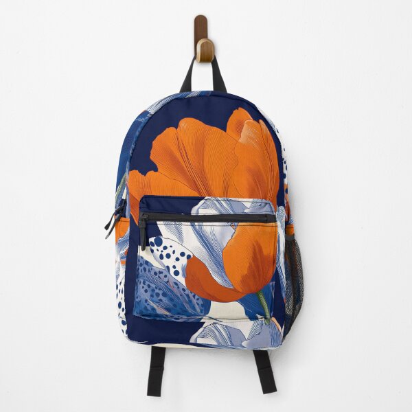 Item preview, Bold Navy Orange Tulip Bouquet designed and sold by AquariusCr8iv.