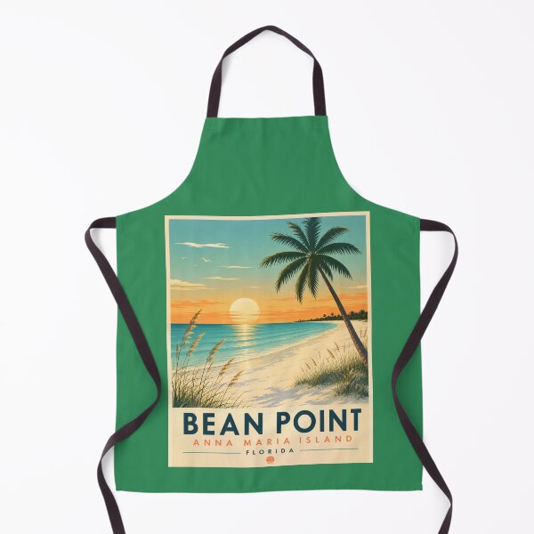 Item preview, Bean Point Sunset | Anna Maria Island Florida Vintage Travel Poster designed and sold by piketo.