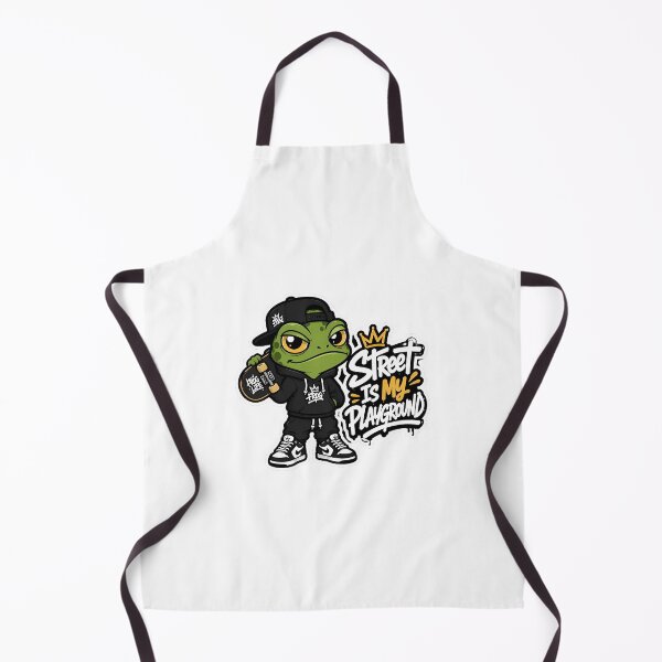 Item preview, Street Is My Playground Frog – Skate Streetwear Cartoon Mascot Sticker designed and sold by Aesthicer.