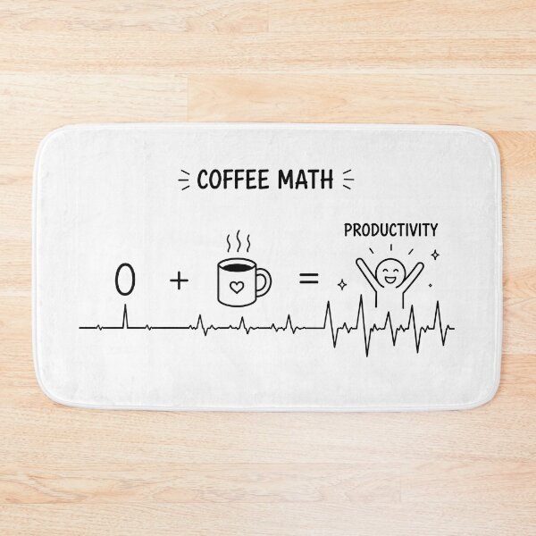 Item preview, ❤️ HEARTBEAT COLLECITON ❤️ - COFFEE ☕ - Coffee Math designed and sold by WheelieGdArt.