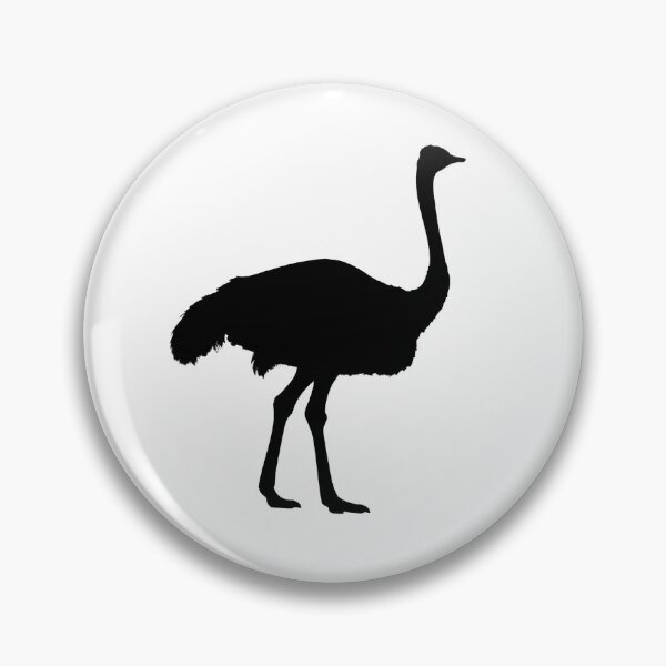 Item preview, Ostrich Silhouette | Minimalist Bird Design designed and sold by SmikiM.