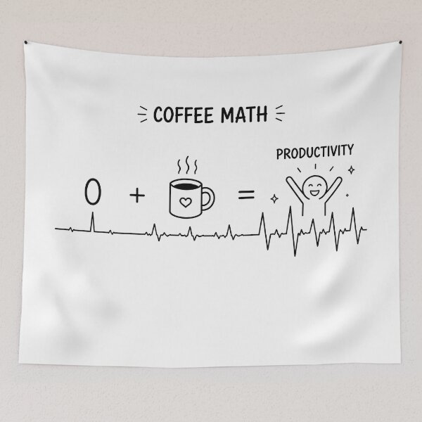 Item preview, ❤️ HEARTBEAT COLLECITON ❤️ - COFFEE ☕ - Coffee Math designed and sold by WheelieGdArt.