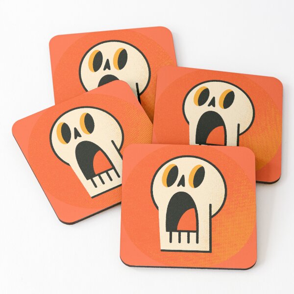 Item preview, Retro Screaming Skull Cartoon Design designed and sold by Bizu digitalart..