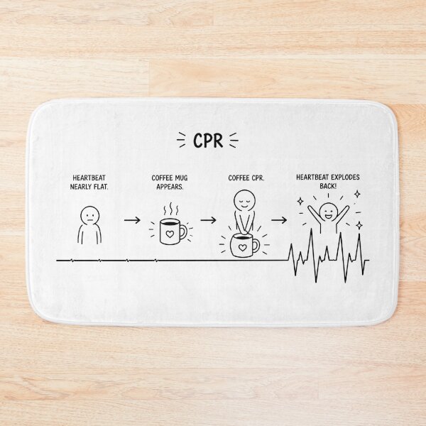 Item preview, ❤️ HEARTBEAT COLLECITON ❤️ - COFFEE ☕ - Coffee CPR designed and sold by WheelieGdArt.