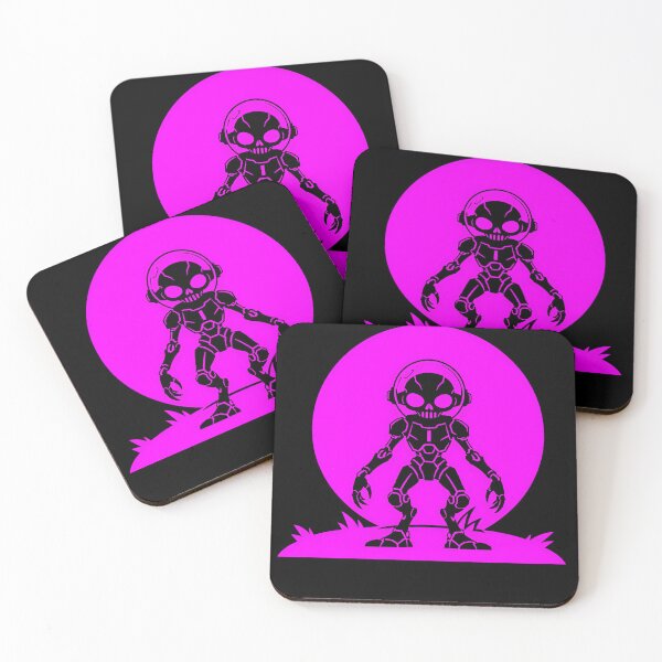 Item preview, Full Moon Robo-Alien Silhouette Purple Tee designed and sold by DredMuunStudios.