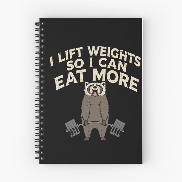 Item preview, I Lift Weights So I Can Eat More Funny Raccoon Gym Weightlifting designed and sold by Digistore1221.
