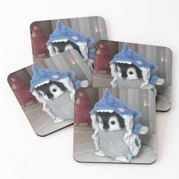 Item preview, Cute Baby Penguin Wearing a Blue Shark Hat designed and sold by Jesus-istheway.