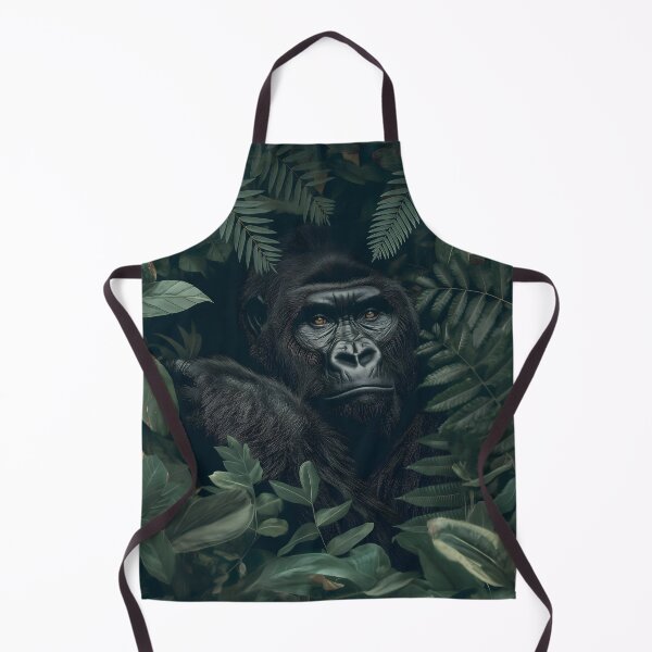 Item preview, Mountain Gorilla in Jungle, Wildlife designed and sold by GuildedWordGraphics.