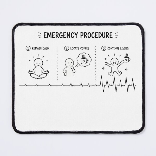 Item preview, ❤️ HEARTBEAT COLLECITON ❤️ - COFFEE ☕ - Emergency Procedure designed and sold by WheelieGdArt.