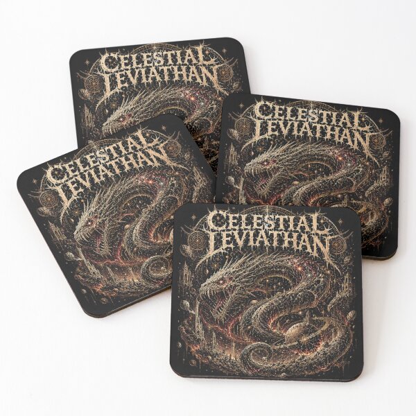 Item preview, CELESTIAL LEVIATHAN Death Metal Logo designed and sold by RetroCrypt Studio.