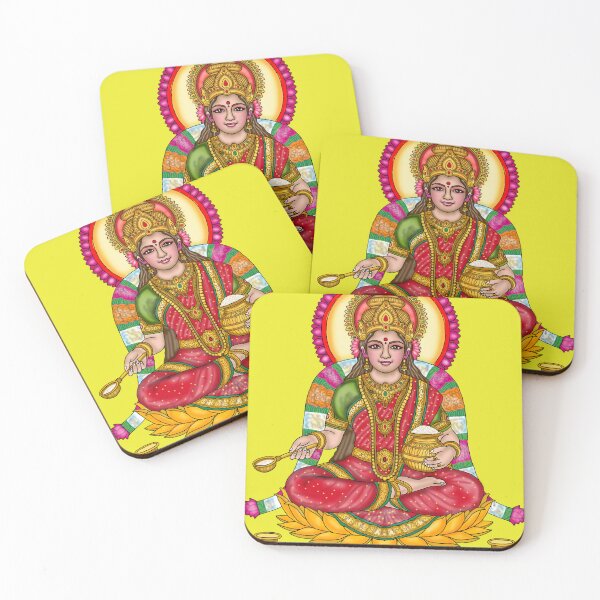 Item preview, Goddess Annapurna Artwork | Divine Hindu Goddess Digital Painting Illustration designed and sold by Harshit_Digital_Arts.