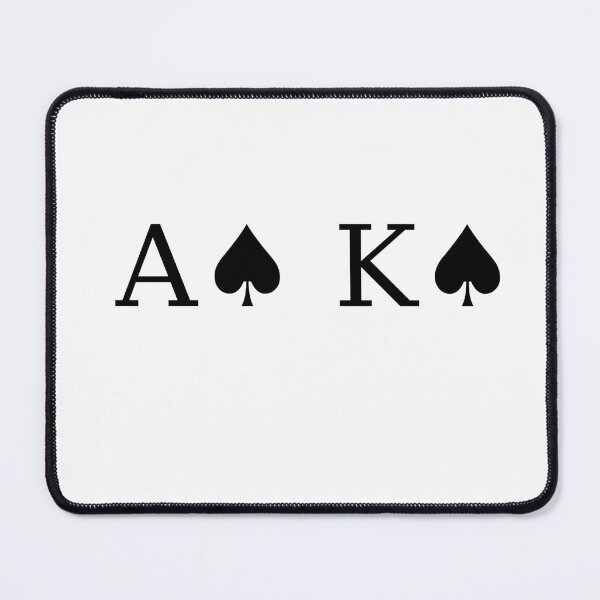 Item preview, Ace King Suited | AK Poker Minimalist Design designed and sold by BluffandStuff.
