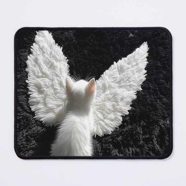 Item preview, Angel Kitten with White Wings | Cute Heavenly Cat Aesthetic designed and sold by Jesus-istheway.