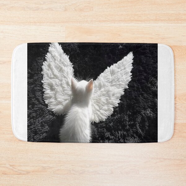 Item preview, Angel Kitten with White Wings | Cute Heavenly Cat Aesthetic designed and sold by Jesus-istheway.