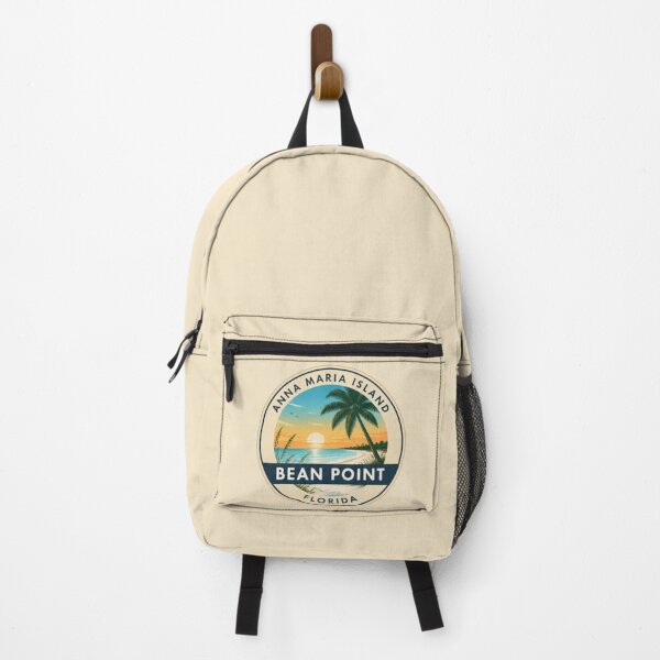 Item preview, Coastal Bean Point Sunset | Anna Maria Island Florida Vintage Travel Poster designed and sold by piketo.