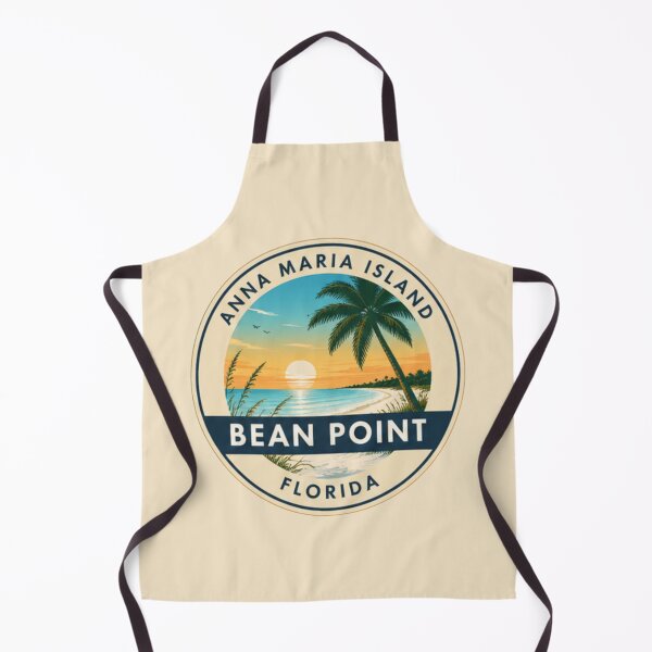 Item preview, Coastal Bean Point Sunset | Anna Maria Island Florida Vintage Travel Poster designed and sold by piketo.