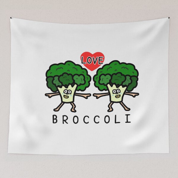 Item preview, Cute I LOVE BROCCOLI designed and sold by kanaehonkawa.
