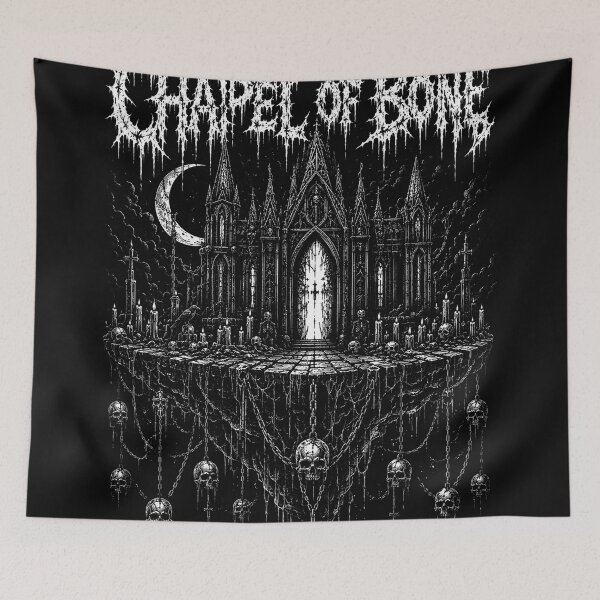 Artikelvorschau, CHAPEL OF BONES | Vintage Death Metal T-Shirt | Kingdom Of Decay | RetroCrypt Studio entworfen und verkauft von RetroCrypt Studio.