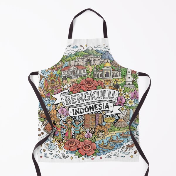 Item preview, Wonderful Bengkulu Indonesia Travel Souvenir Heritage Colorful Cultural Doodle designed and sold by arisukma11.