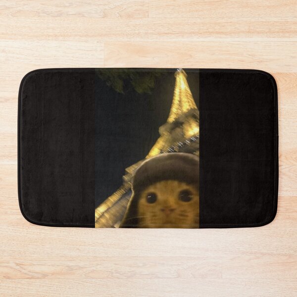 Item preview, Cat Selfie at the Eiffel Tower – Funny Travel Cat Art designed and sold by Jesus-istheway.
