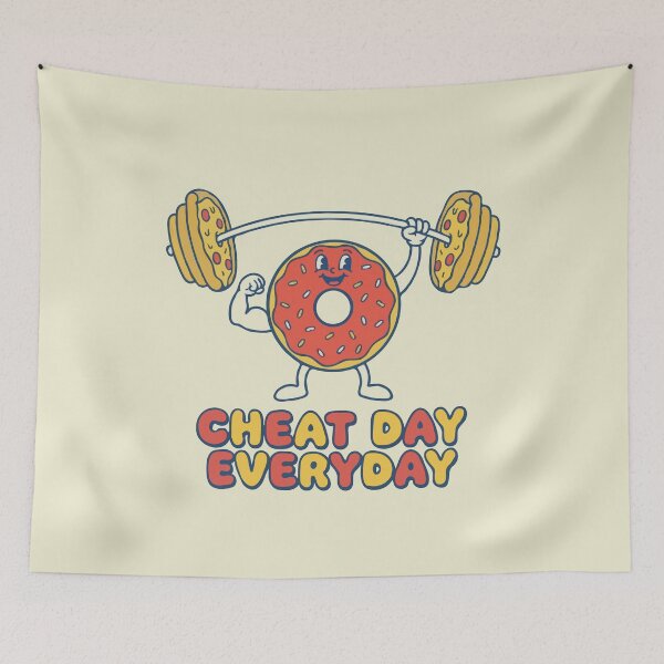 Item preview, Donut Lifting Pizza Cheat Day Everyday designed and sold by Gkinoki.