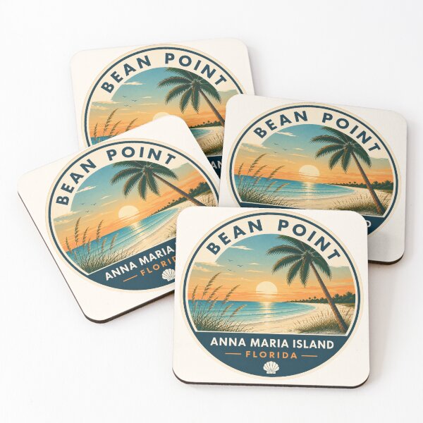 Item preview, Bean Point Badge | Anna Maria Island Florida Retro Beach Emblem designed and sold by piketo.