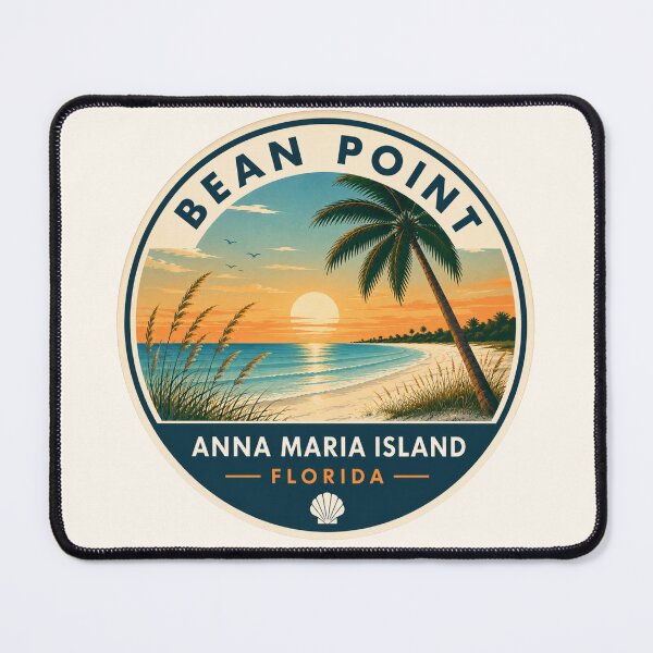 Item preview, Bean Point Badge | Anna Maria Island Florida Retro Beach Emblem designed and sold by piketo.
