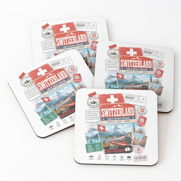 Item preview, Switzerland Travel Collage designed and sold by AtuqStudio.