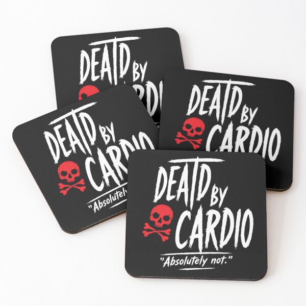 Item preview, Dead By Cardio Absolutely Not Funny Workout Skull Gym Graphic designed and sold by Digistore1221.