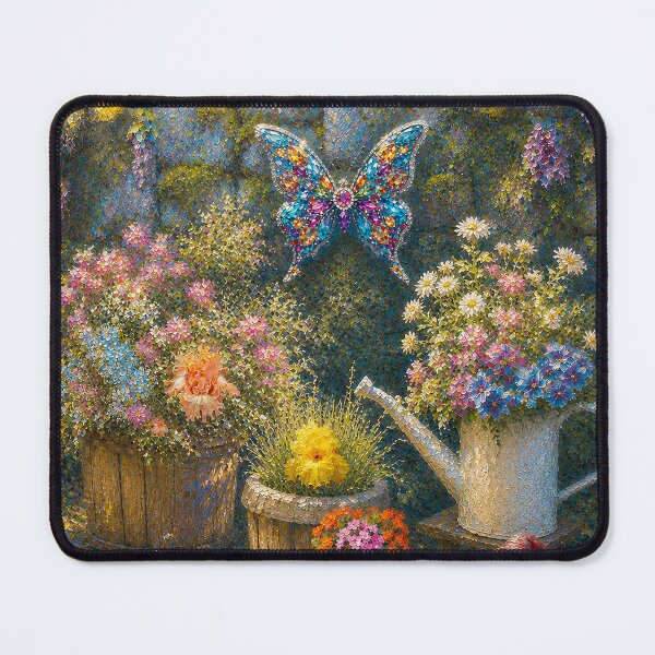 Item preview, FLOWERS BLESS THE BLUE WALL designed and sold by RiverDeeDesigns.