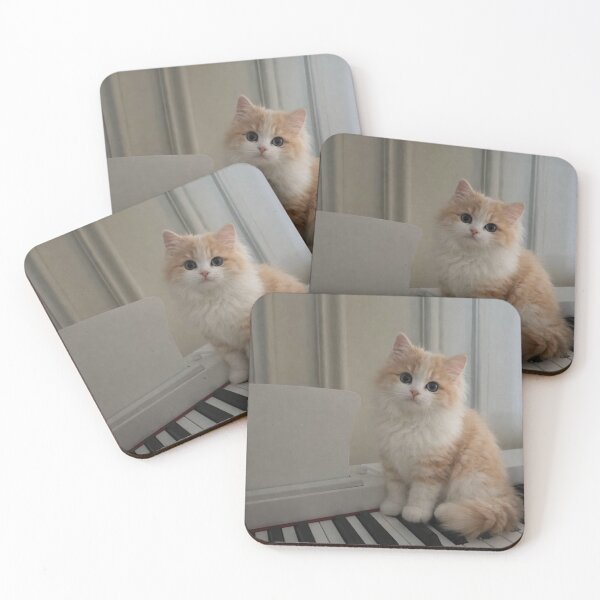 Item preview, Fluffy Piano Kitten | Cute Cat Aesthetic Music Lover designed and sold by Jesus-istheway.