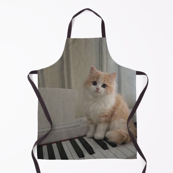 Artikelvorschau, Flauschiges Klavierkätzchen | Niedliche Katze, ästhetischer Musikliebhaber entworfen und verkauft von Jesus-istheway.