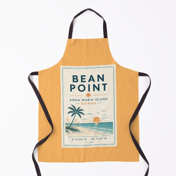 Item preview, Bean Point Coordinates | Anna Maria Island Florida Minimal Coastal Design designed and sold by piketo.