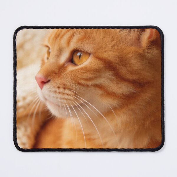 Item preview, Cozy Ginger Cat Portrait | Warm Orange Tabby Aesthetic designed and sold by Jesus-istheway.